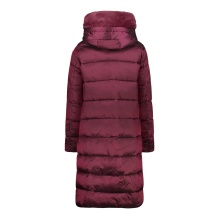 CMP Wintermantel Coat Fix Hood (Glanzeffekt, warm) rubinrot Damen